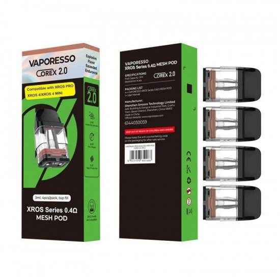 Vaporesso Xros Corex 2.0 Serisi Kartuş 4'lü Paket