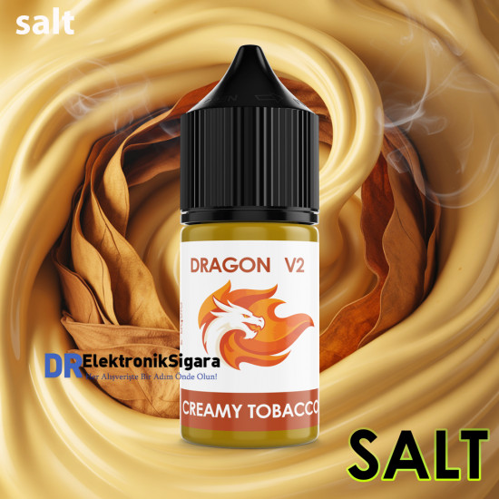 Dragon Salt Likit V2 Creamy Tobacco 30ml Dragon Salt Likit V2 Creamy Tobacco 30ml