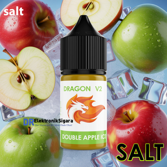 Dragon Salt Likit V2 Double Apple İce 30ml Dragon Salt Likit V2 Double Apple İce 30ml