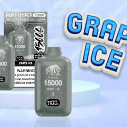 Pufftech Hyper 15000 Puff Bar %5 Nikotin Grape İce