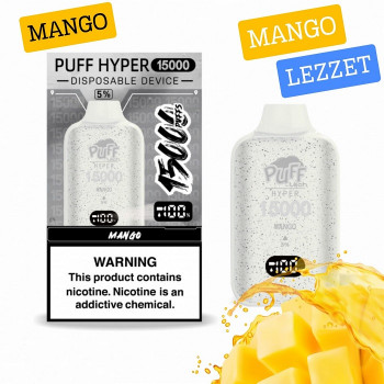 Pufftech Hyper 15000 Puff Bar %5 Nikotin Mango Pufftech Hyper 15000 Puff Bar %5 Nikotin Mango