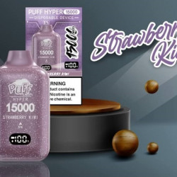 Pufftech Hyper 15000 Puff Bar %5 Nikotin Strawberry Kiwi