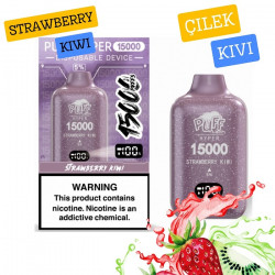 Pufftech Hyper 15000 Puff Bar %5 Nikotin Strawberry Kiwi