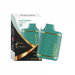 Saltica Leather 7000 Puff Bar 50mg Nikotin Aloe Grape