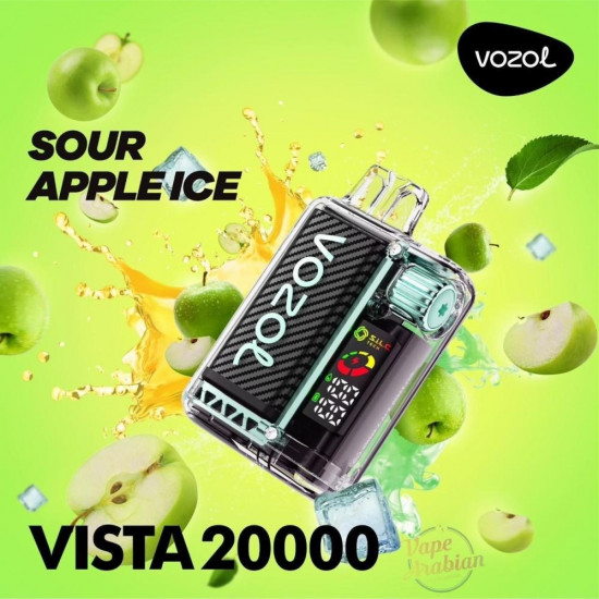 Vozol Vista 20000 Puff Bar %5 Nikotin Sour Apple İce