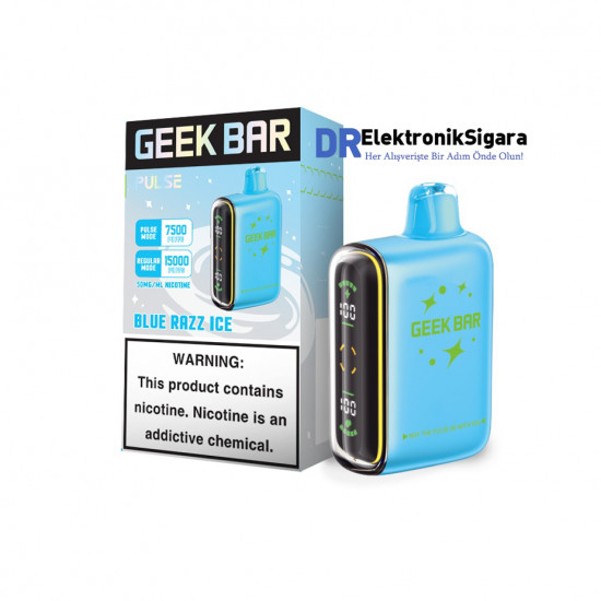 Geek Bar Pulse 15000 Puff %5 Nikotin Blue Razz İce