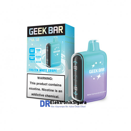Geek Bar Pulse 15000 Puff %5 Nikotin Frozen White Grape