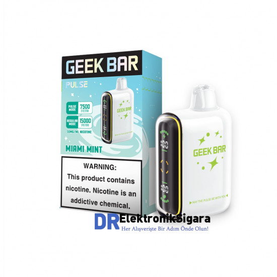Geek Bar Pulse 15000 Puff %5 Nikotin Miami Mint