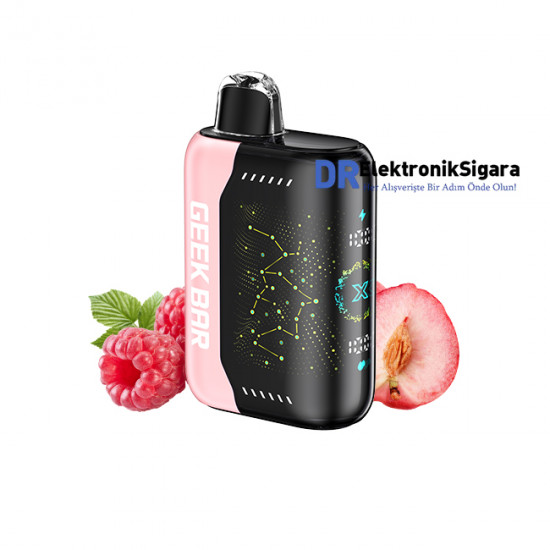 Geek Bar Pulse X 25000 Puff %5 Nikotin White Peach Raspberry