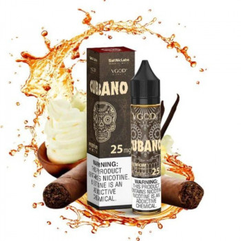 VGOD Cubano Rich Creamy Cigar Premium Salt Likit 30ml VGOD Cubano Rich Creamy Cigar Premium Salt Likit 30ml