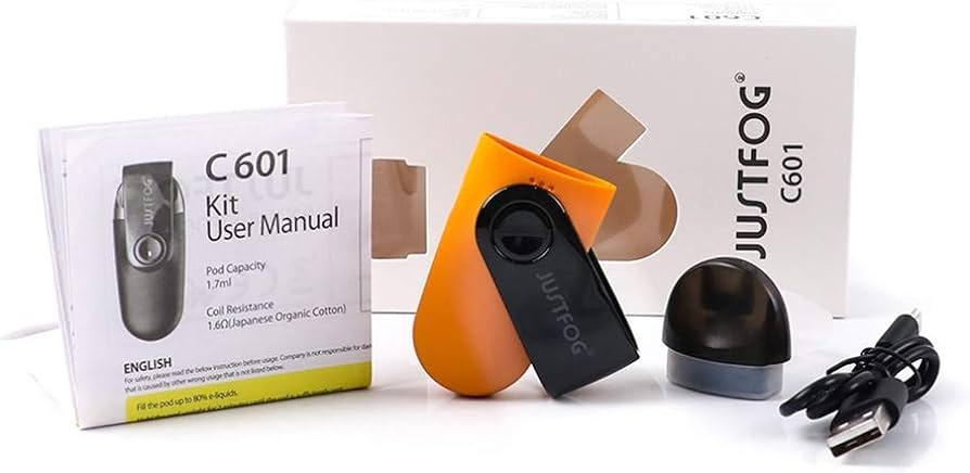 Justfog C601 Pod Mod Paket İçeriği Justfog C601 Pod Mod Paket İçeriği
