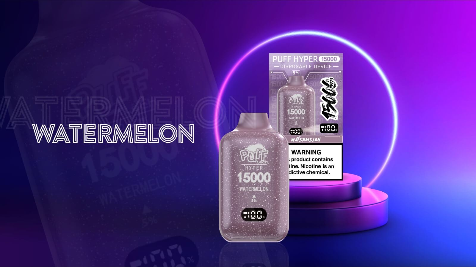 Pufftech Hyper 15000 Watermelon